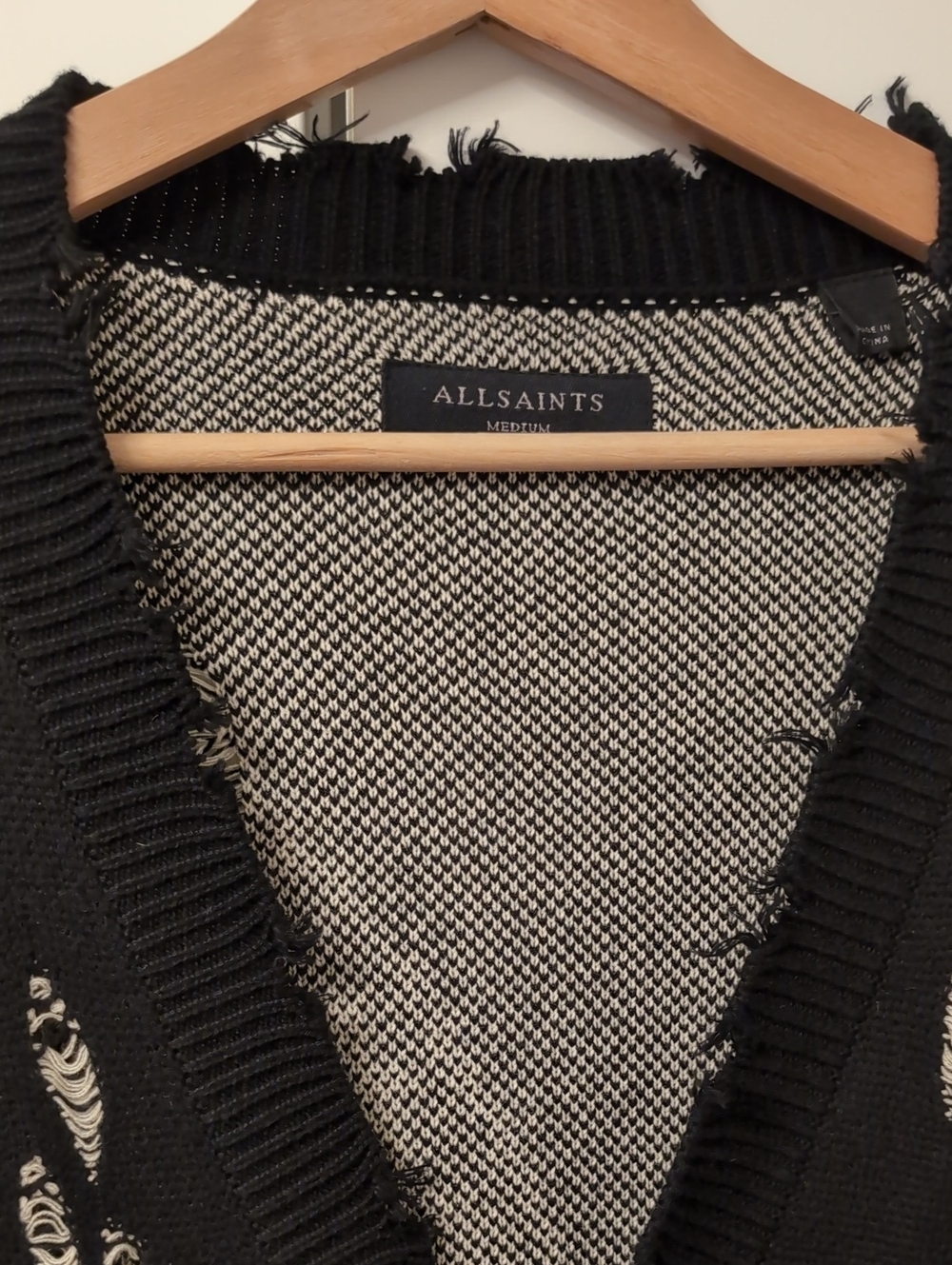 Allsaints Koto Gothic Jacquard Cardigan - Picture 3 of 6